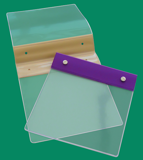 PVC Header folder for holding Fabric Samples & swatches