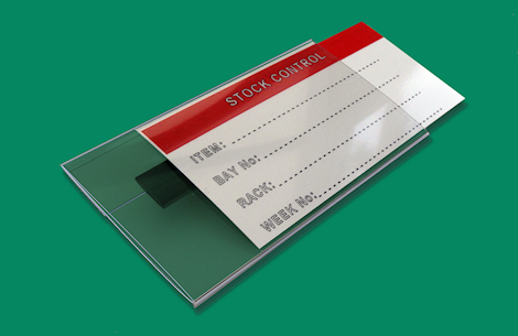 Clear PVC card pocket with magentic backing strip
